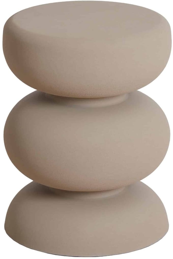 Light & Living Bijzettafel Kobodo - Crème - Ø35cm - Modern
