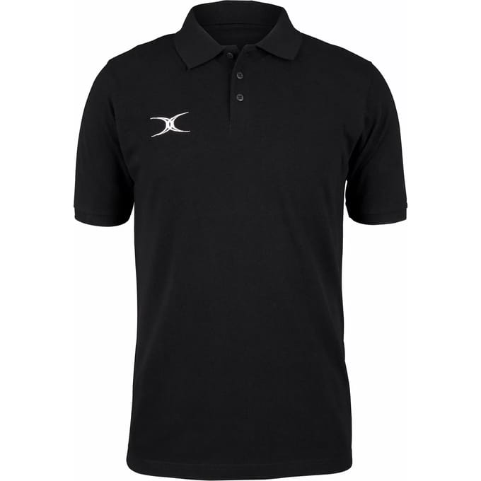 Gilbert Quest Polo Jnr Zwart - 5 - 6 Yrs