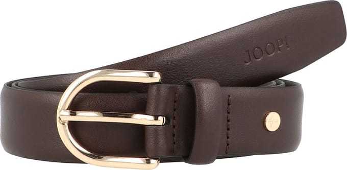 JOOP! Leren Riem 3,0 CM Classic Women's Belt W100 D`Brown Donkerbruin
