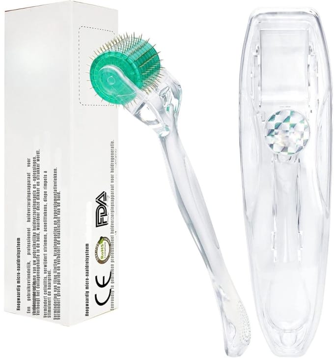 REN® Dermaroller Haargroei - Dermaroller - Transparant - ‎ 18cm x 5cm x 4cm
