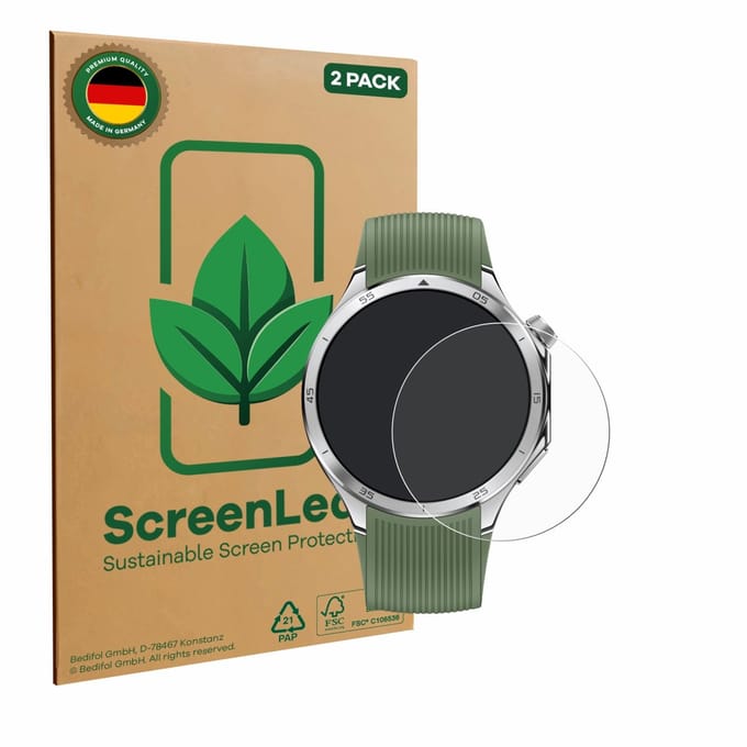 2 Stuks Screenprotector voor OnePlus Watch 3 - Hoogwaardige Beschermfolie transparant