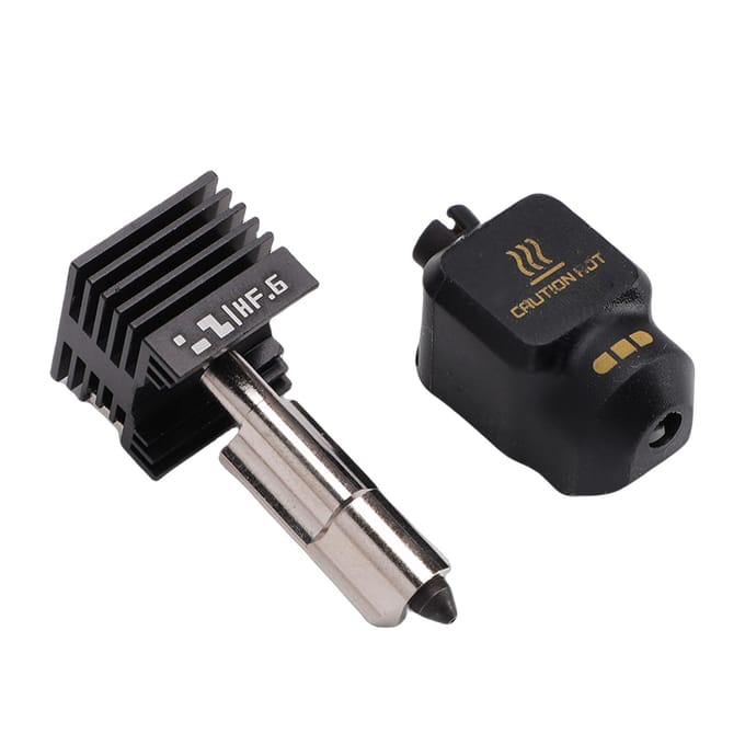 Hotend compatible avec l'imprimante 3D Bambu Lab P2S Buse en acier trempé 0,6 mm Extrudeur à haut débit Hot End black