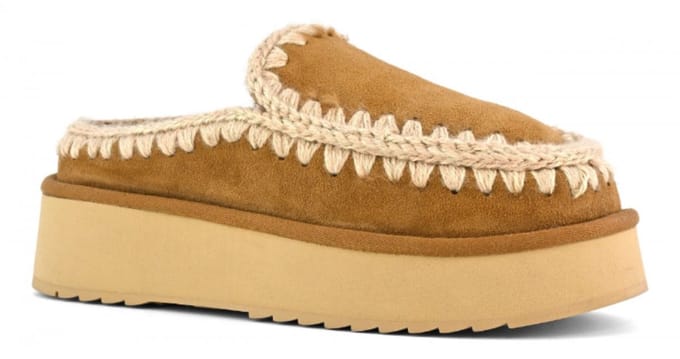 Mou Clog Eskimo Platform Instappers - Dames - Cognac - Maat 38
