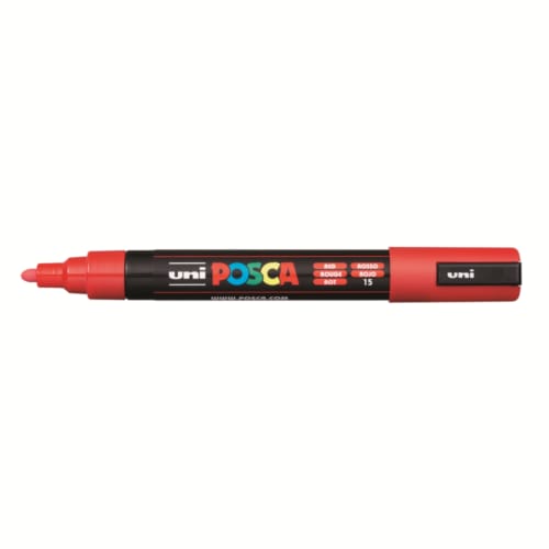 Posca marker met conische punt schrijfdikte medium rood