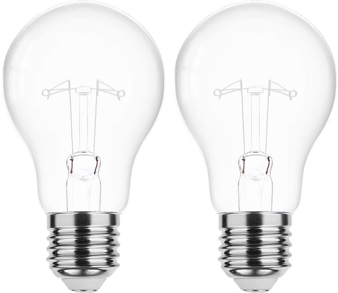 Technik E27 Gloeilamp A55 100W - 1250lm - 2700K - Extra Warm Wit - 2 stuks