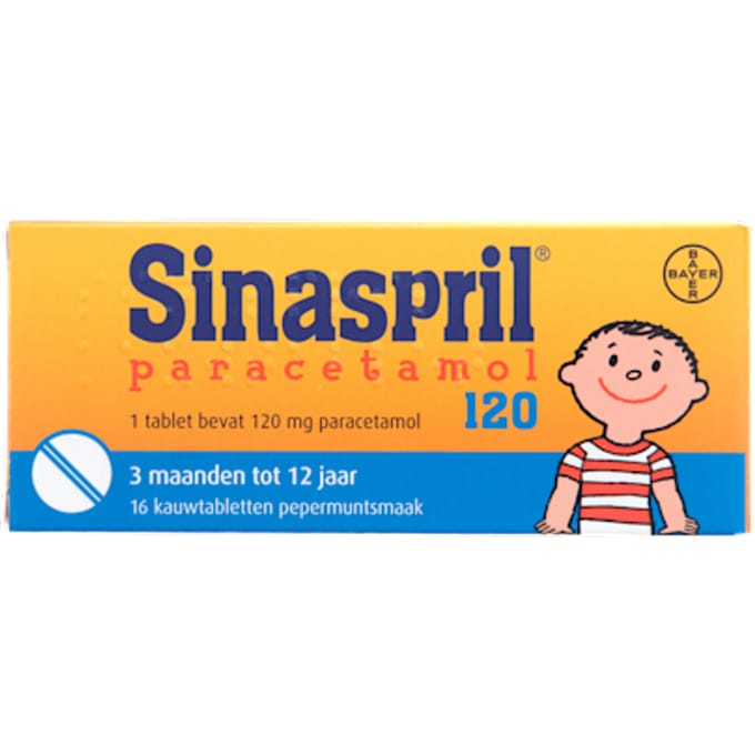 Paracetamol 120 16 kauwtabletten