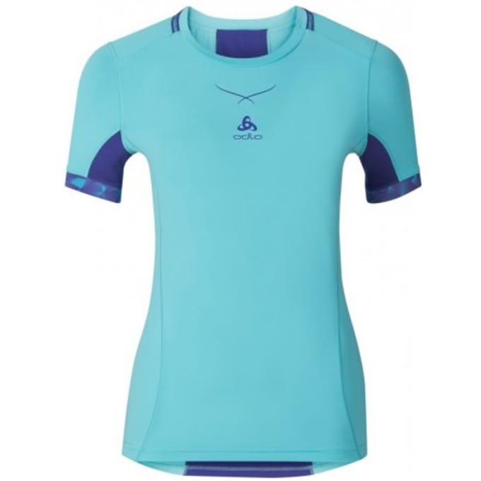 Ondershirt Odlo Crew Neck Ceramicool Pro Blue Radiance  maat M