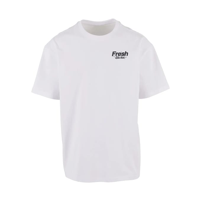 Mister Tee - Fresh Like That Oversize Heren Tshirt - M - Wit