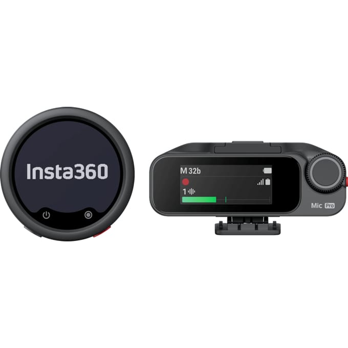 INSTA360 Mic Pro 1 TX + 1 RX - Noir