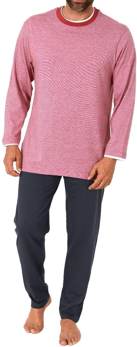 Loungewear heren pyjama met lange mouwen in een chille look - ook in oversized