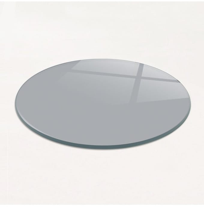 Gerookte- Smoked Tempered GlasSnijplank Doorsnee 32 cm - Glassnijplank