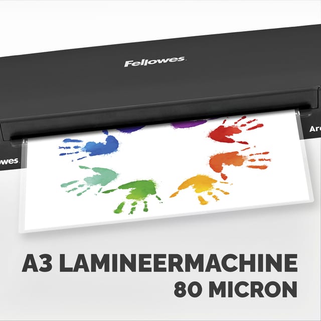 Fellowes Arc - lamineerapparaat - A3 - tot 80 micron - voor thuis - zwart