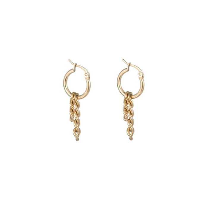 Go Dutch Label - E1758-2 Dames Oorhangers - Goud