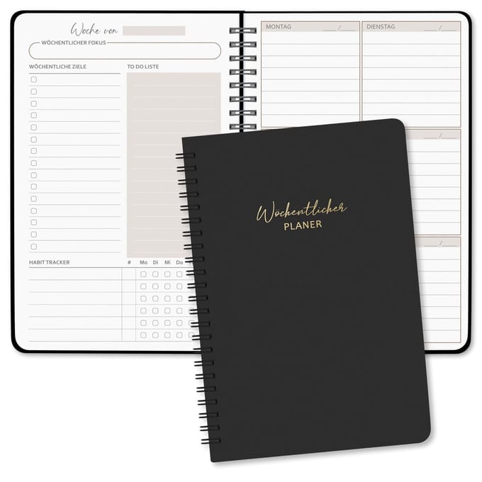 Dailygoods - Ongedateerde Weekplanner A5 - Agenda met To-Do Lijst