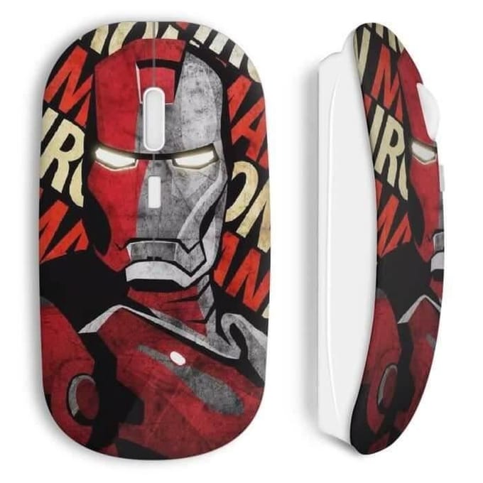 Souris sans fil iron man design art