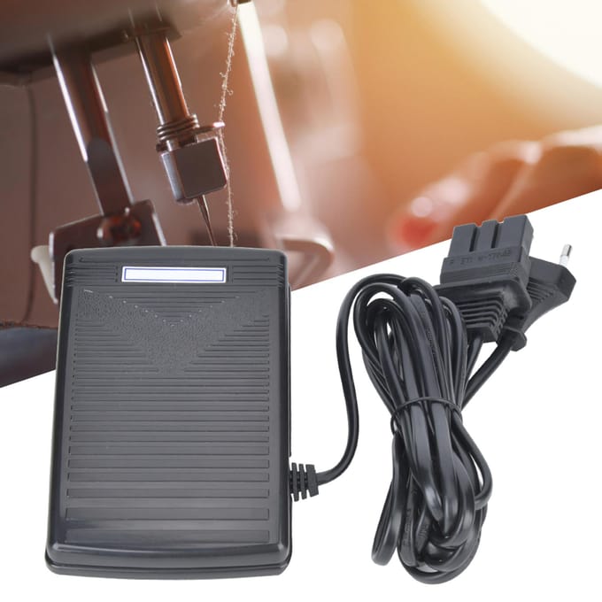 Voetpedaal Multifunctionele Naaimachine Voetbediening EU Plug gray