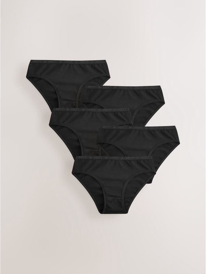 Next - Meisjes - Set van 5 bikinislips - Zwart