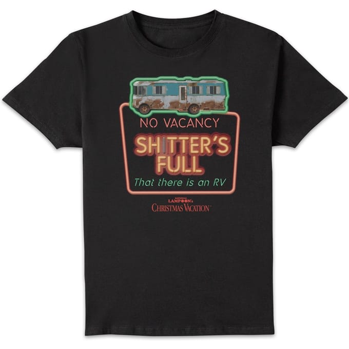 National Lampoon No Vacancy Men's Christmas T-Shirt - Black - M