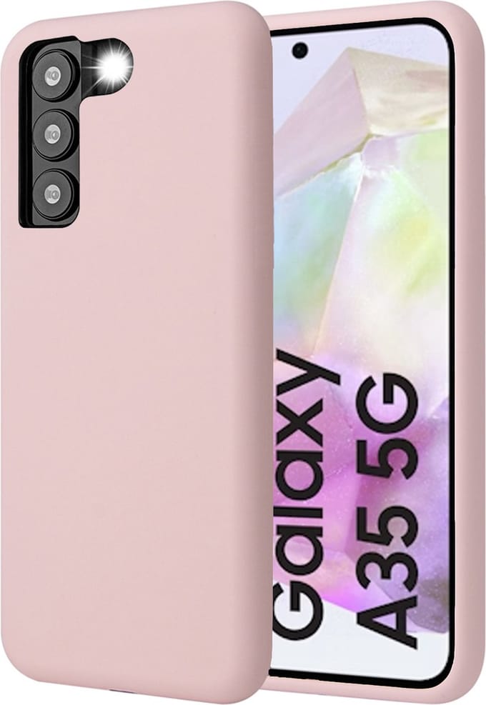 Hoesje geschikt voor Samsung Galaxy A35 - Mat Back Case Roze