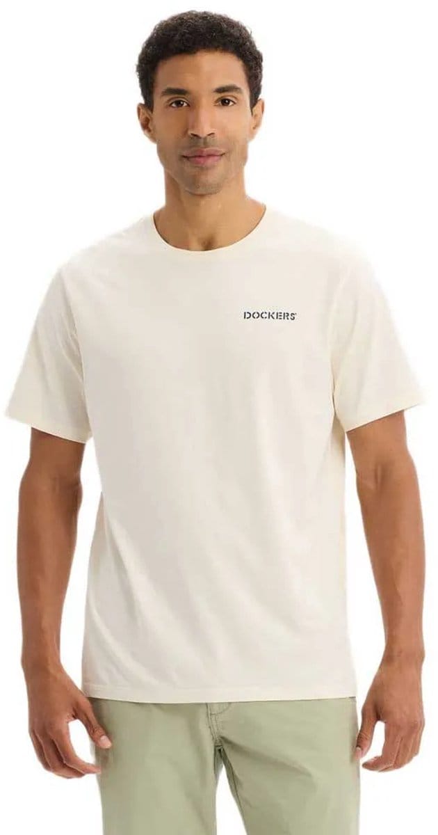 Dockers Graphic 004mb0008 T-shirt Met Korte Mouwen Wit S Man