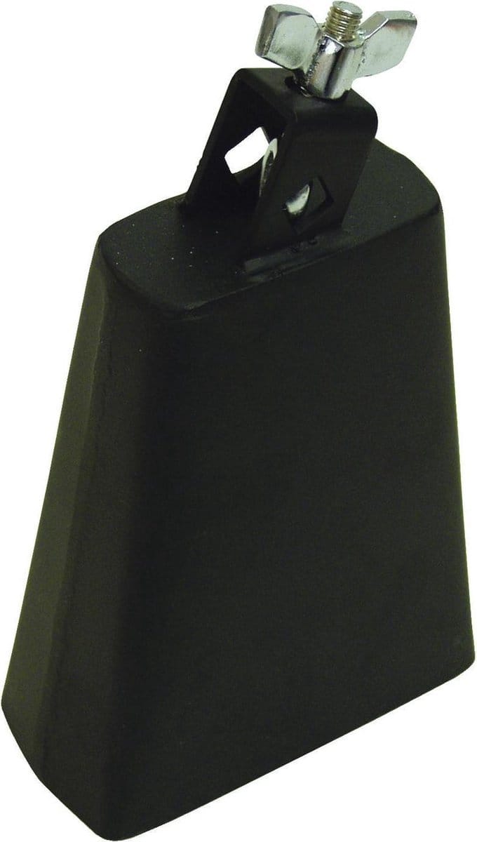 DIMAVERY Koebel muziekinstrument - DP-160 - Cowbell - 6 - Zwart – Stalen Percussie Instrument