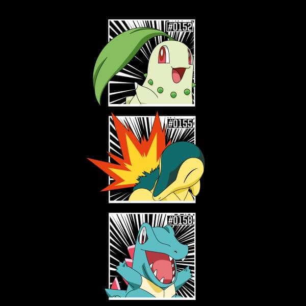 Pokemon Generation 2 Intro Men's T-Shirt - Black - XXL