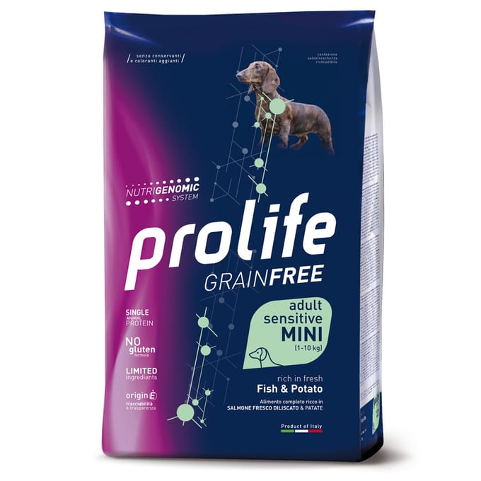 7kg Graanvrije Sensitive Mini Vis & Aardappelen Prolife