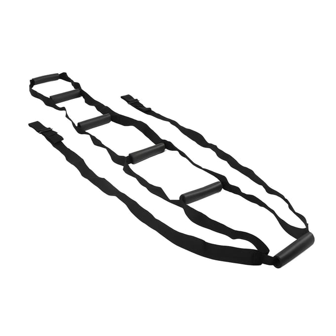Opstahulpband met Handgrepen Verstelbare Optrekhulp Riem Tractieband voor Ouderen Zwangeren black