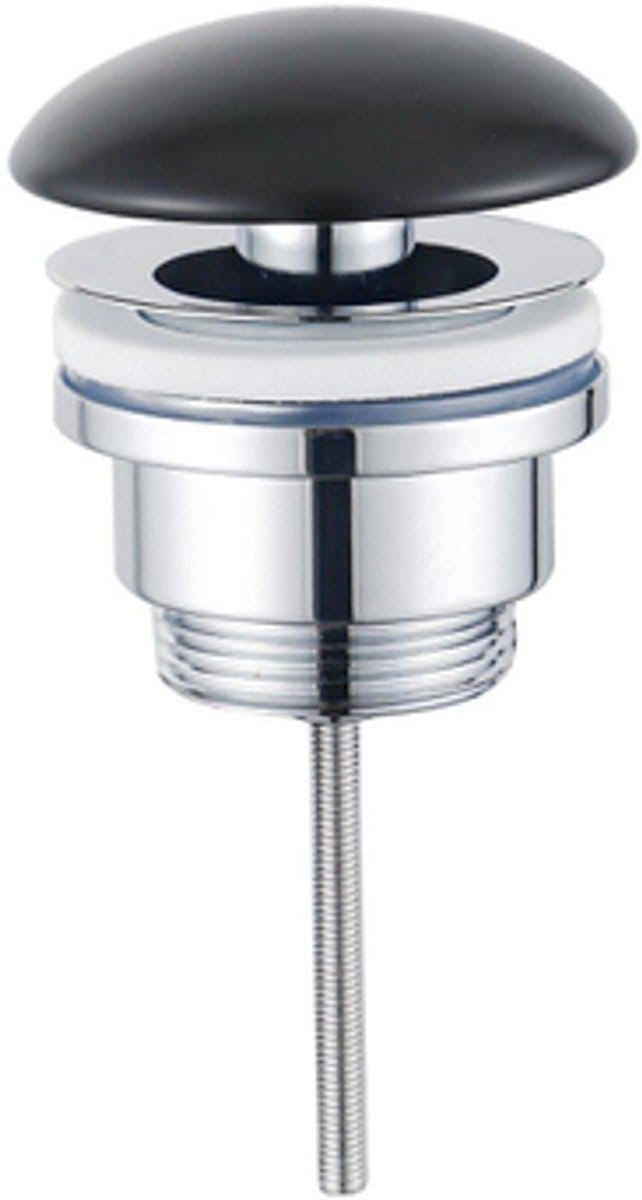 FugaFlow Eccelente Anta Afvoerplug Always Open - keramiek - mat zwart