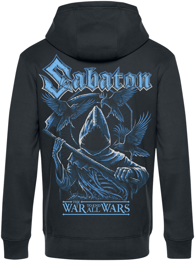 Sabaton Reaper Heren Vest met capuchon - zwart - 4XL