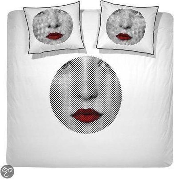Damai Bocca Dekbedovertrek - Eenpersoons - 140x200/220 cm - Wit