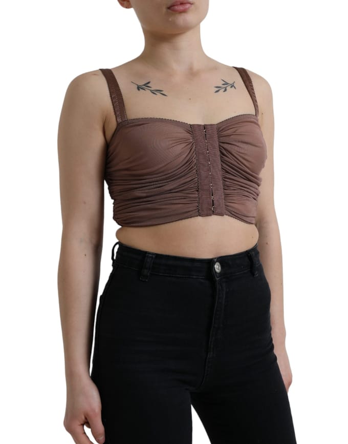 Dolce Gabbana Mesh Camisole Top