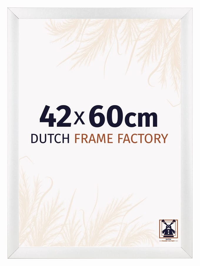 Fotolijst 42x60 cm - MDF - Wit Hoogglans - Praag