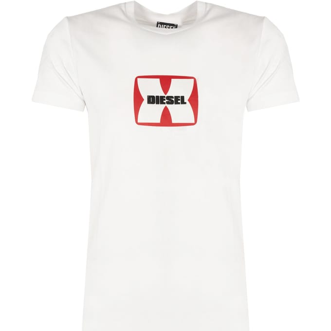 Diesel T-Shirt T-Diegor Mannen Wit