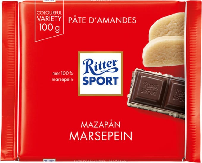 Ritter Sport marsepein 100 gr