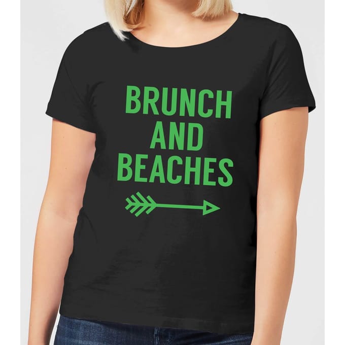 Brunch and Beaches Women's T-Shirt - Black - 3XL