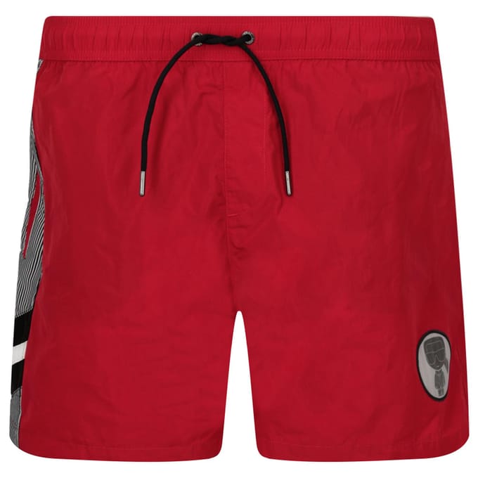 Karl Lagerfeld Maillot de bain short court homme rouge KL20MBM07 M red