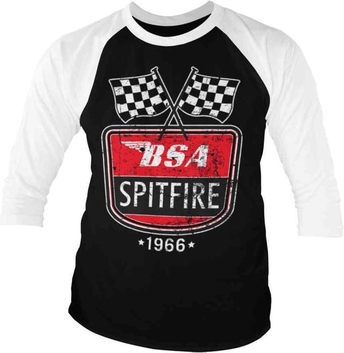 BSA Raglan top -S- Spitfire 1966 Zwart/Wit