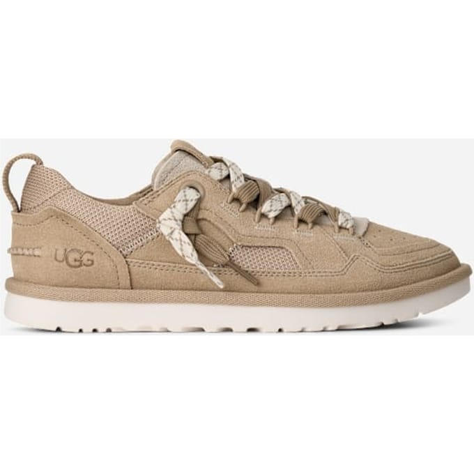 UGG® Minimel Trainer in Brown, Size 4, Suede/Textile/Polyester
