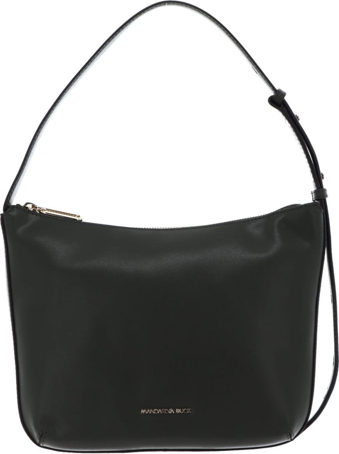 MANDARINA DUCK Leren Schoudertas Luna Hobo Small Military Olive Groene