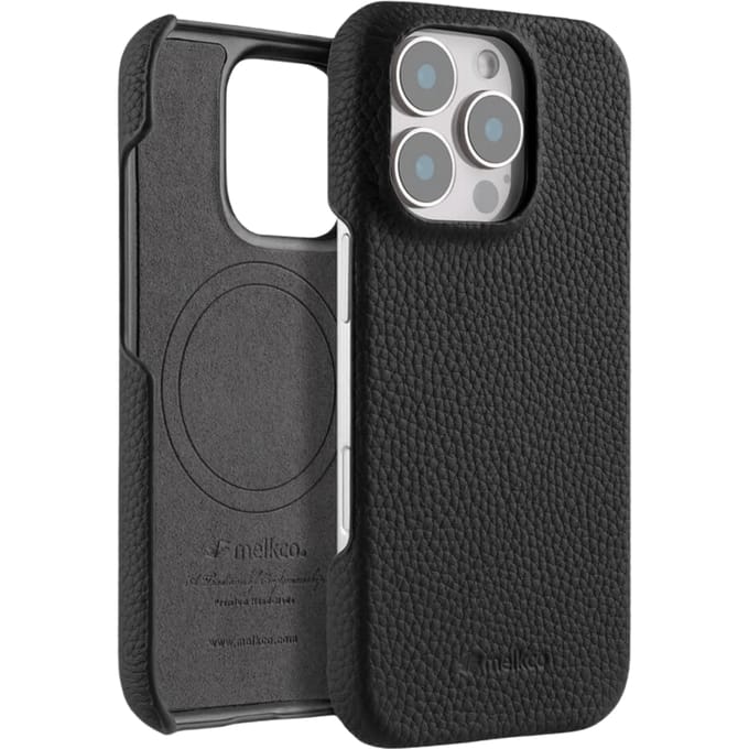 Melkco Apple iPhone 16 Pro Max Leather MagSafe Cover Zwart