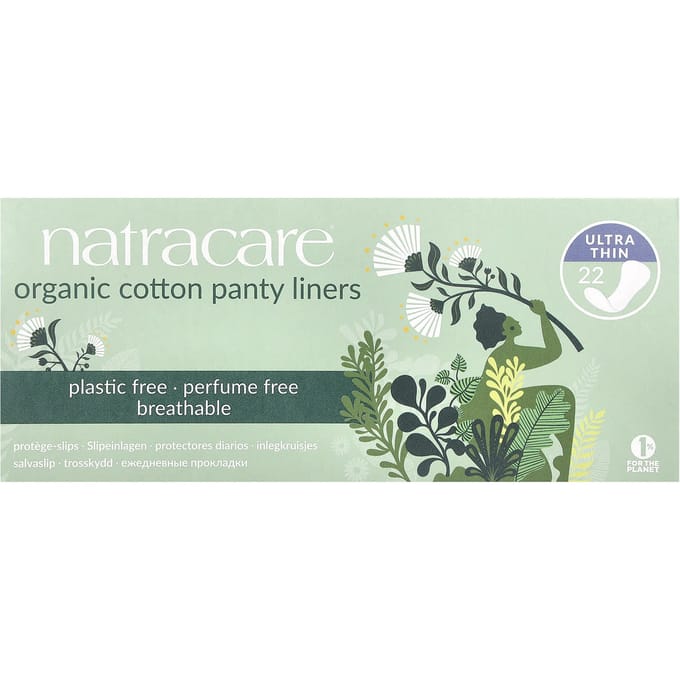 Natracare, Biologische Katoenen Inlegkruisjes, Ultradun, 22 Stuks beige