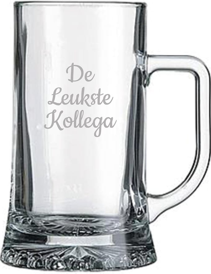 Gegraveerde bierpul 50cl De Leukste Kollega
