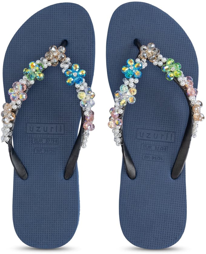 Uzurii | Teenslippers | Dames | Marineblauw | Maat 37/38
