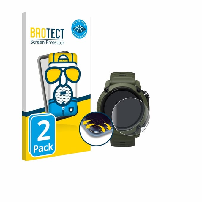 BROTECT - Screenprotector voor Coros NOMAD - Folie Beschermfolie matte volledig dekking 2 Stuks