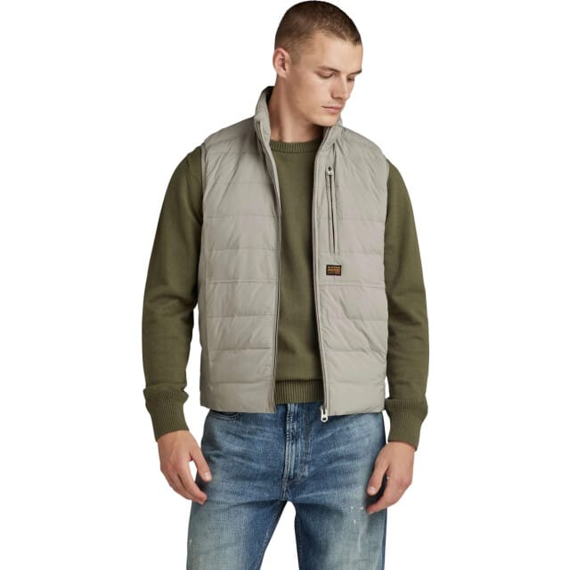 Regular fit bodywarmer in Stiksels Model 'Foundation'