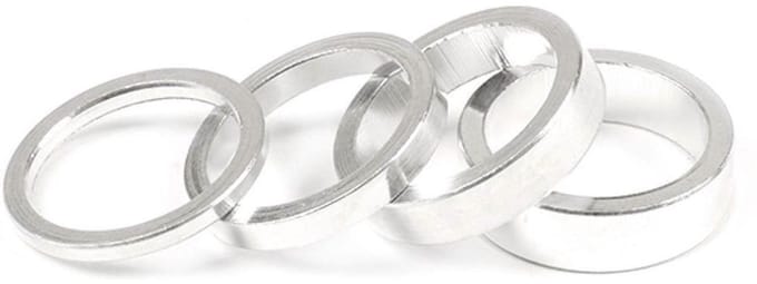 Saltbmx 1 1/8´´ Spacers Balhoofdset Zilver 3/5/8/10 mm