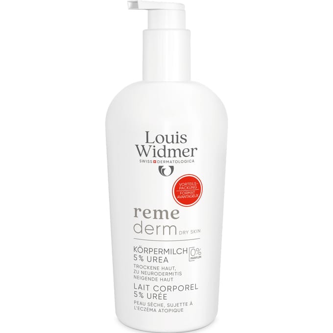 Louis Widmer Remederm Lichaamsmelk 5 % Ureum Value Pack Zonder Parfum 400ml