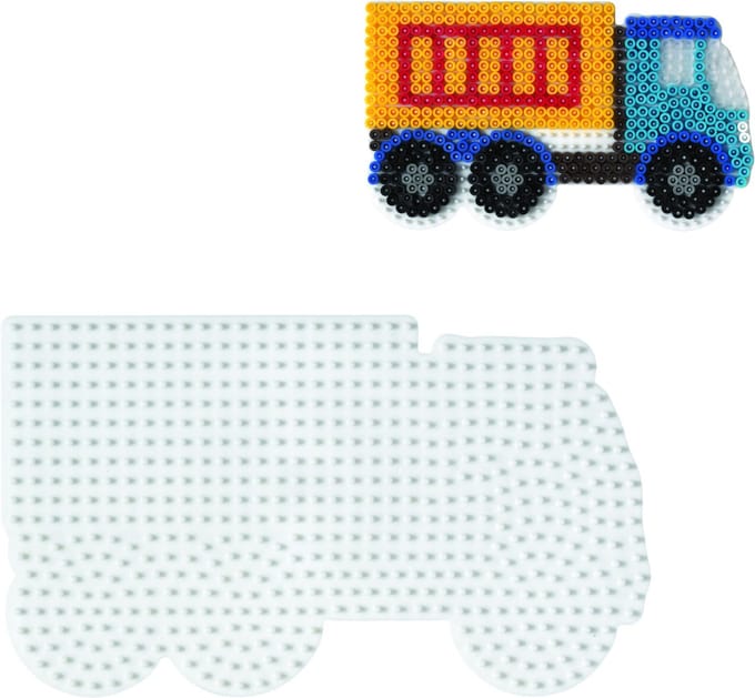 Hama - Strijkkralen Grondplaat - Truck Wit