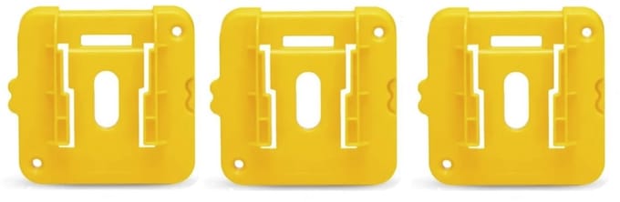 OPHANGBEUGEL VOOR DEWALT ACCU / BATTERIJ (SET VAN 3)